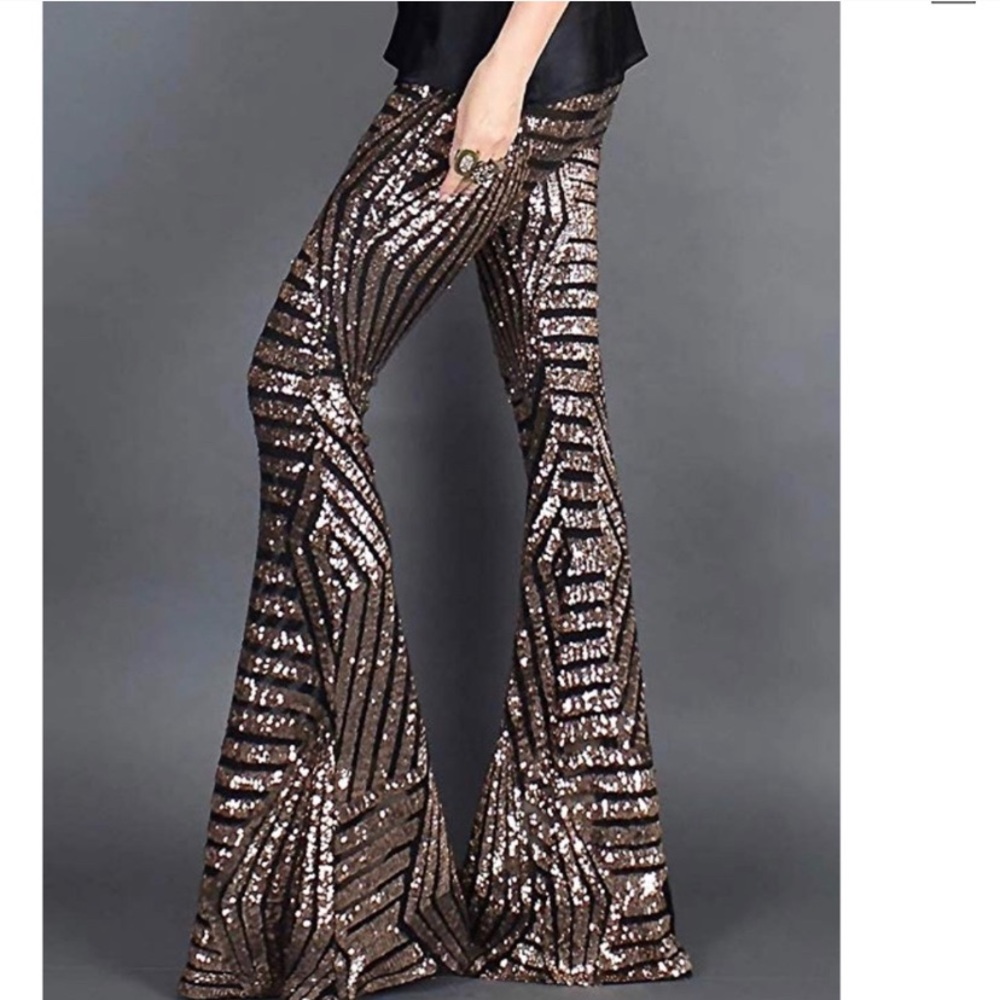 Sequin bell bottoms